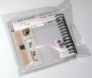 Acrylic Organizer Stamp Album Kit Zutter New