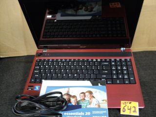 Acer Aspire AS5253 15 6 Notebook AMD Dual Core 1 0GHz 4GB 500GB Red 