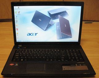   5358 Laptop 17 3 LCD 2 4Ghz 320GB HD 4GB Ram Webcam Acer Aspire 7551