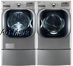 LG Mega Capacity Steam Washer and Dryer WM8000HVA DLGX8001V