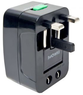 NEW Universal Travel Power Adaptor: Electrical Power Plugs for US, UK 