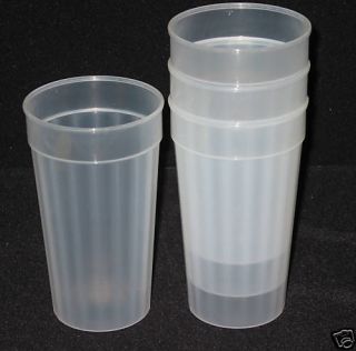 10 32 oz Natural Tumblers Plastic Drinking Glasses