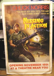 Missing in Action Movie Poster Chuck Norris 1984 LQQK