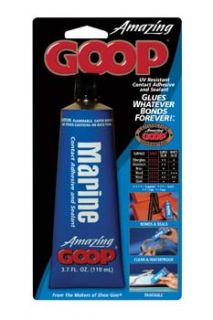 paint over Amazing GOOP® Marine. Seals with a tight, flexible 