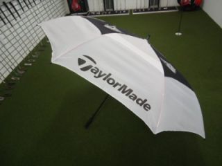   TaylorMade TP 68 Double Canopy Auto Open Black White Umbrella