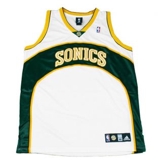   Blank Authentic NBA Jersey by Adidas Supersonics Basketball