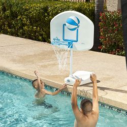 Dunn Rite H2O Hoops Adjustable Pool Basketball Set With Ball