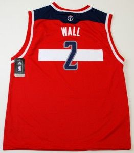 NBA Adidas Washington Wizards John Wall Youth 2012 Road Rev 30 Red 