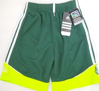 Portland Timbers MLS Youth Soccer Adidas Shorts Green