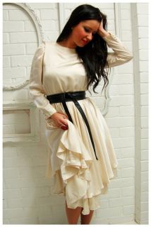 adah exceptional cream vintage dress perfect for a beach wedding or 
