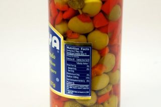 Goya Alcaparrado Manzanilla Olives w Capers & Peppers 8 oz (227 g)