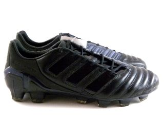 Adidas Predator adiPower FG Black Leather Soccer Cleats Boots Men 