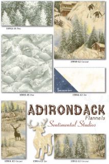 Adirondack Moda Flannel Fabric Fat Quarters or Yardage