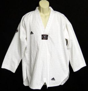 Adidas White Logo Korea Taekwondo Pullover Shirt Uniform