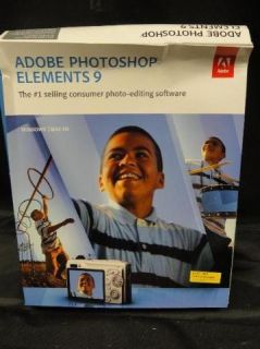 Adobe Photoshop Elements 9 Photo Edit Software for Windows Mac New