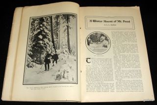 MT HOOD WINTER ASCENT 1903 THE PACIFIC MONTHLY + THE OREGONIAN 