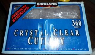 Kirkland Signature Crystal Clear Cutlery 360 Pieces ES
