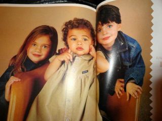 Guess Fashion Catalog Fall 2000 Adriana Lima Megan Ewing Children Kids 