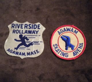   RIVERSIDE Skate ROLLER Rink SKATING Patch AGAWAM Massachusetts MASS Ma