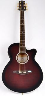 This fantastic new steel string acoustic guitar from SX has stunning 