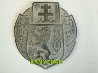 M1915 French Adrian Helmet Badge Czechoslovakia
