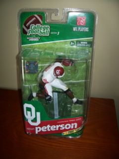 Own the Adrian Peterson Figure in his Collegiate Oklahoma Sooners 