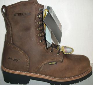   Tec Work Boots Size 10 5 Logger 1962 AdTec Insulated Waterproof