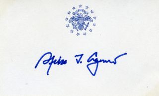 Spiro Agnew Nixon’s VP Resigned Autopen Signed CD 6232