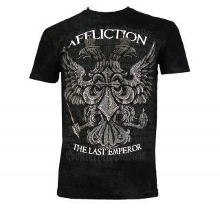 Affliction Fedor Emelianenko Warbird A1088 T Shirt Black