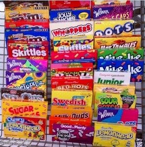 Movie Theatre Box Candy Assortment 30 Variety Flavor Choices Movie 