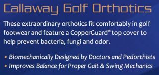 Aetrex Lynco Callaway Golf Orthotics Insole All Style