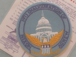 vintage official 1973 inaugural patch nixon agnew