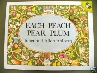 Each Peach Pear Plum Allan Ahlberg Picture Search Preschool Kids Book 