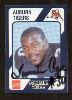 Tommie Agee Signed Auto Auburn Collegiate Collection