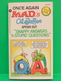 Once Again Mads Al Jaffee Spews Out Snappy Answers PB Mad Magazine 