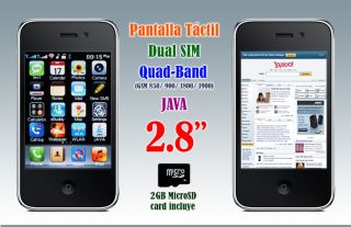 Wi Fi TV 2GB Móviles Libres Pantalla Tactile 2 Sim V706