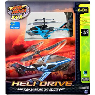 NEW! Air Hogs R/C Heli Drive Blue   fly or drive   Helicopter