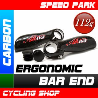 New Bike Carbon Ergonomic Bar End Comfortable and Great Grip Shape 