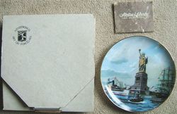 Vintage Armstrong Statue of Liberty The Dedication Plate 1985 Gold 