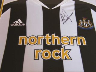 Alan Shearer Genuine Hand Signed Framed Newcastle United Shirt 