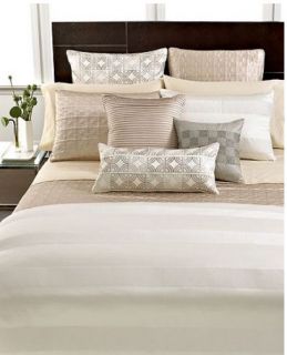 Hotel Collection Woven Cord Ivory King Duvet Cover