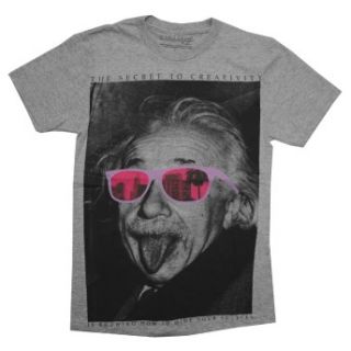 Albert Einstein Secret of Creativity Funny Scientist Adult T Shirt Tee 