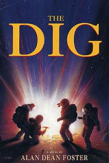 The cover of The Dig audio book features a picture of four 