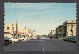 1984 street scene albert lea minnesota postcard