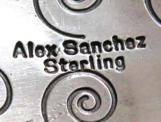 Alex Sanchez –Stunning Silver Stone Cuff –Corn Maiden