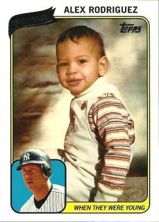 2010 Topps When They Were Young Wtwy AR Alex Rodriguez