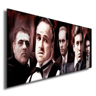 Godfather Al Pacino Marlon Brando Movie DVD Painting Canvas Giclee 