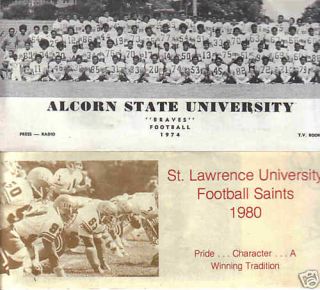 1974 Alcorn State University Brave Football Media Guide