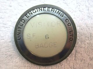   Co. (Bethlehem Shipyard) Alameda Pass Badge   WWII Era I.D