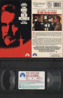   for Red October VHS 1990 Alec Baldwin Scott Glenn Sean Connery